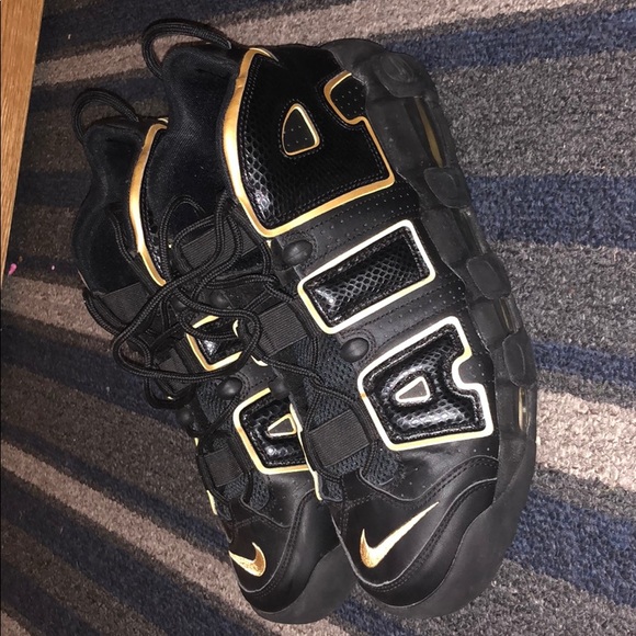 COPY - Nike Uptempo Gold - Black - Picture 4 of 5